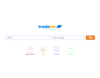 DailyUI #3 Landing Page - TradeMe Redesign