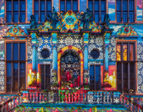 Lichtkunst statt Weihnachtsmarkt am Bremer Schütting