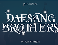 Free Font - Daesang Brothers - Ligature Serif Font