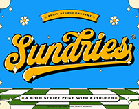 FREE | Sundries - Retro Style Bold Script