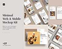 Minimal Web & Mobile Mockup Kit