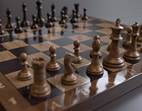 3D Chess Scene