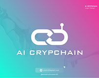 Ai CrypChain | Ai Cryptocurrency Logo design