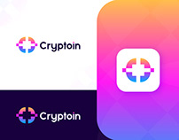 Cryptoin logo and brand identity design