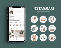 Instagram highlights design | Illustration | Icons