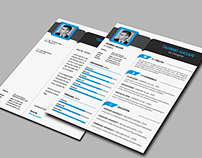 Professional Resume Template With Business Card