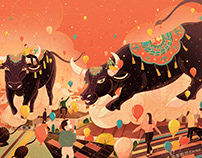 Year of the ox - oxen power