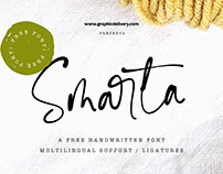 Smarta Free Handwritten Font