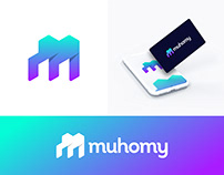 Muhomy logo and branding design