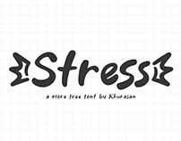 Stress free font for commercial use
