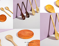 Free 6 Stock Photos of Minimalist Wooden Spoon