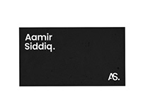 Aamir Siddiq - Visual Identity