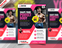 Health and Fitness Gym Flyer PSD Template