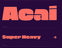 Acai – typeface