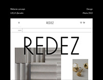 Redez | Website concept | фурнитура и фасады