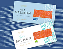 Wild & Bio Salmon Package Design