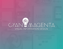 Logo - Cyan & Magenta: Visual Information Design
