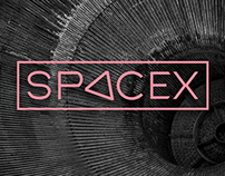 SpaceX logo retro rebranding