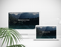Web design concept page (travel agency)