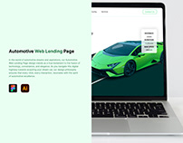 Automotive Lending Page Header Design