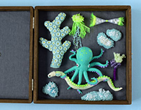 Under the Sea -green octopus-