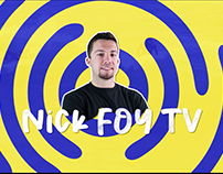Nick Foy TV and Under 30 Wealth logo intro animation