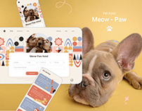 Landing page - Pet hotel "Meow - Paw"