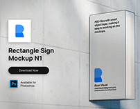 Rectangle Sign Mockup N1