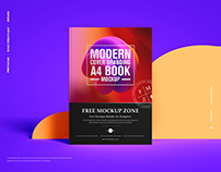 Free A4 Book Mockup