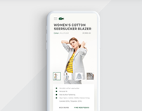 Lacoste - Single Product View