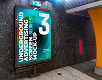 Budapest Underground Ad Screen Mock-Ups 2