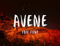 AVENE Free Brush Font