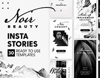 Instagram Stories - Noir Beauty Ed.