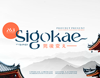Sigokae - Japanese Inspired Font