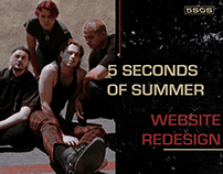 5 Seconds of Summer - Website Redesign