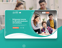 E-learning / education platform - Landing page