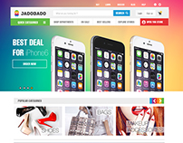 online shopping web site UI designs for jadopado