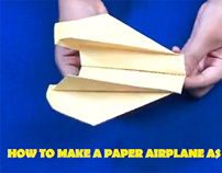 Xếp giấy Origami-Hướng dẫn gấp máy bay giấy boomerang