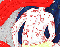 editorial illustrations for Make Out magazine