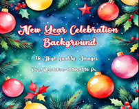 New Year celebration Background