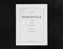 Baskerville typeface - Specimen