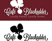 Café Blackadder Logo Design