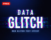 Data Glitch Text Effect | FREE