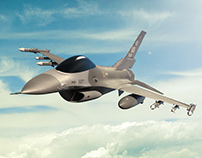 F–16 Fighting Falcon 3D model