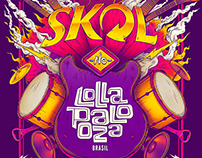 SKOL - Lollapaloza / Bigodon key visual