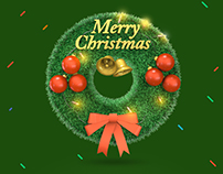 Christmas 3D Icons Realistic Rendering