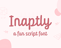 Inaptly - a Fun Script Font