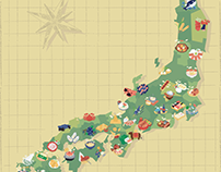 Japan map icon