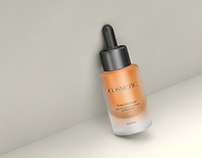 Free Frosted Cosmetic Dropper Bottle Mockup