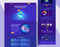 Cryptocurrency & Bitcoin Website Landing Page